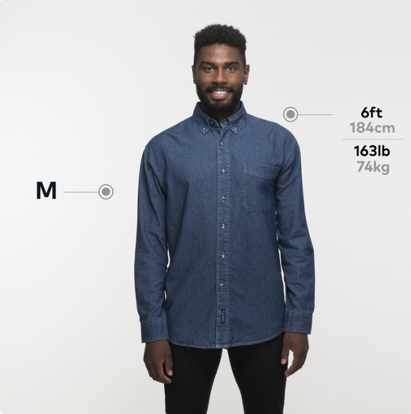 Port & Company® Long Sleeve Value Denim Shirt – Classic Denim Style with Everyday Comfort