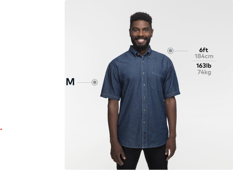 Port & Company® Short Sleeve Value Denim Shirt – Classic Denim Comfort with a Relaxed Fit