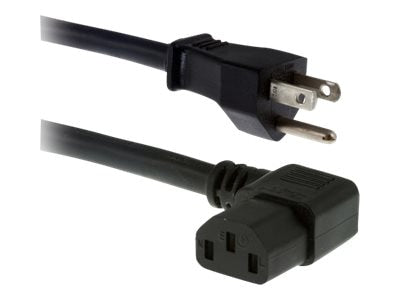Powercord 5-15Ptoc13Right Angle Black6Ft