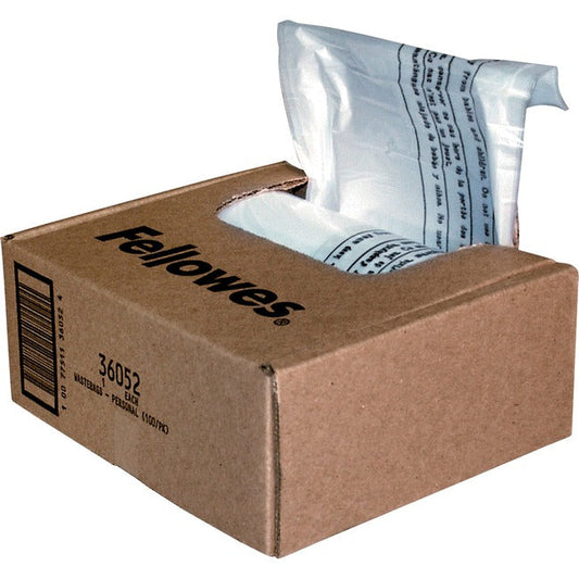 Powershred Shredder Bags For All Personal Models, 100 Bags & Ties/Carton