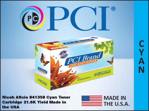 Premium Compatibles 841358-Pci Laser Toner Cartridge - Alternative For Ricoh 841358 - Cyan - 1 / Pack