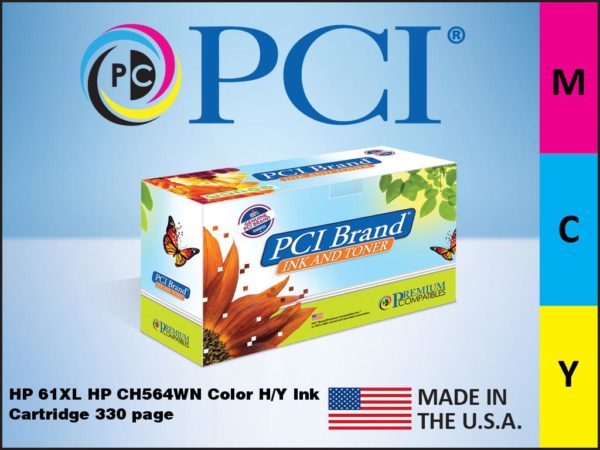 Premium Compatibles Ch564Wn-Pci Remanufactured High Yield Inkjet Ink Cartridge - Alternative For Hp Ch564W, 61Xl, Ch564Wn, 61Xl, Ch564, 61Xl, Ch564Wn - Color - 1 / Pack