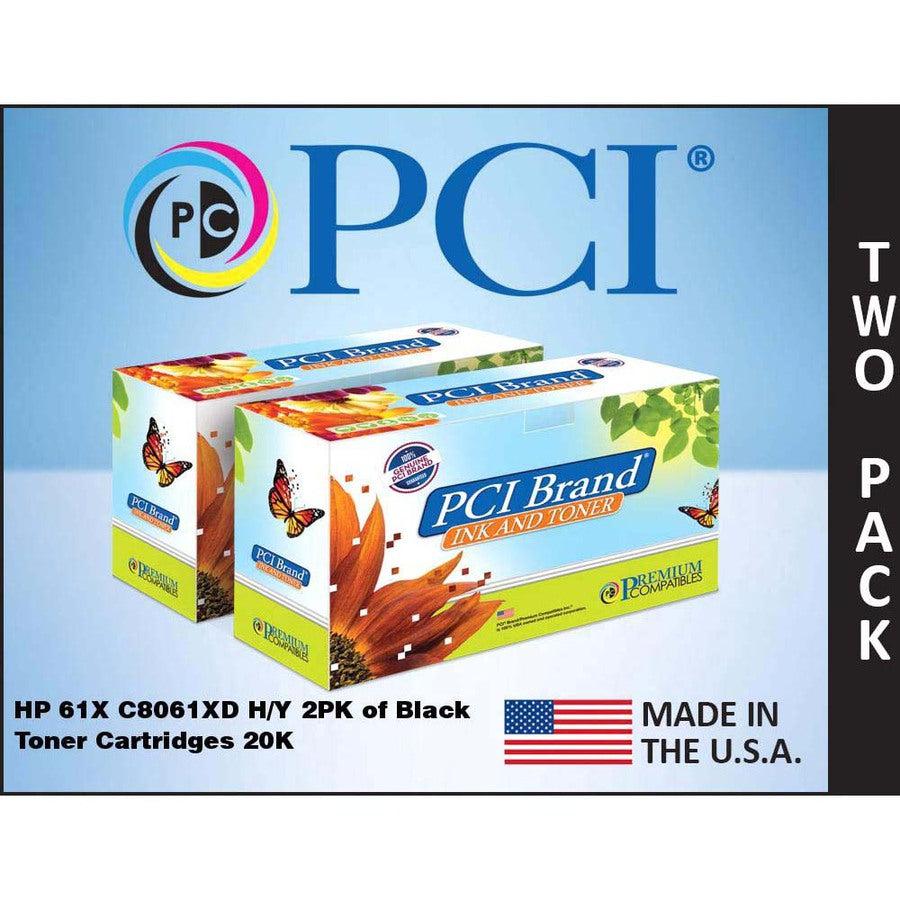 Premium Compatibles High Yield Laser Toner Cartridge - Alternative For Hp C8061D - Black - 2 / Pack