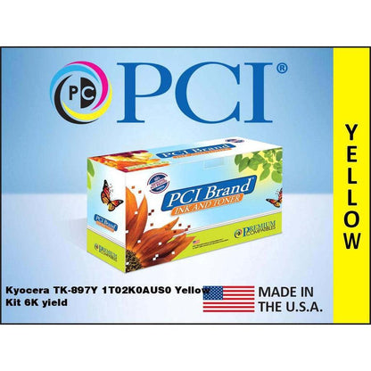 Premium Compatibles High Yield Laser Toner Cartridge - Alternative For Kyocera Tk-897Y - Yellow - 1 / Each