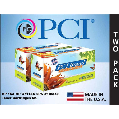 Premium Compatibles Laser Toner Cartridge - Alternative For Hp C7115A-D - Black - 2 / Pack