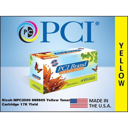 Premium Compatibles Laser Toner Cartridge - Alternative For Ricoh 888605 - Yellow - 1 / Each