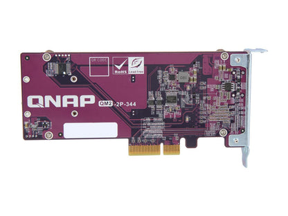 Qnap Qm2-2P-344A Dual M.2 Pcie Ssd Expansion Card