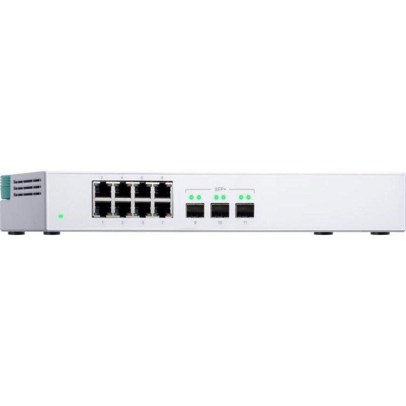 Qnap Qsw-308S Network Switch Unmanaged Gigabit Ethernet (10/100/1000) White