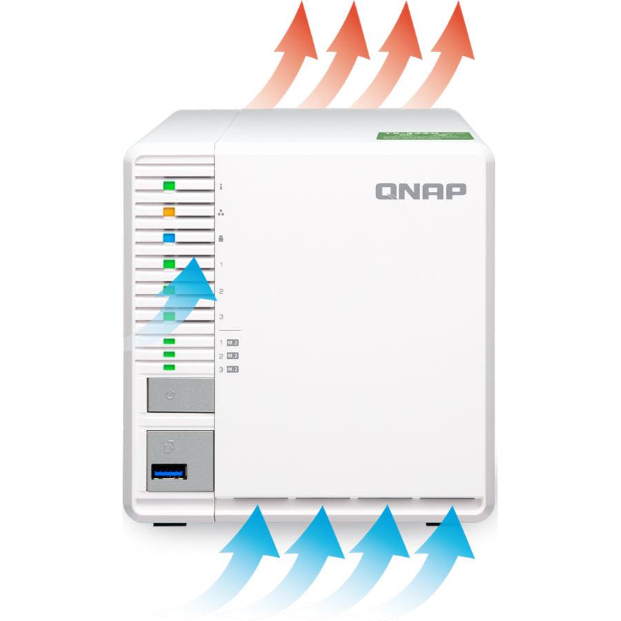 Qnap Ts-351 Nas Tower Ethernet Lan White J1800