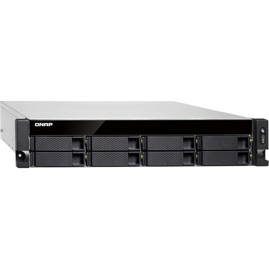 Qnap Ts-883Xu Nas Rack (2U) Ethernet Lan Aluminium, Black E-2124