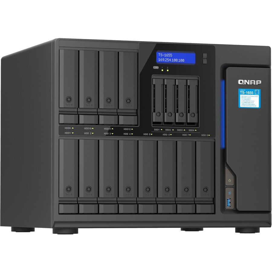 Qnap Turbo Nas Ts-1655-8G San/Nas Storage System - 1 X Intel Atom C5125 Octa-Core (8 Core) 2.80 Ghz