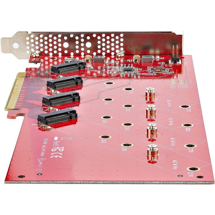 Quad M.2 Pcie4 Ssd Adapter,Card With Bifurcation