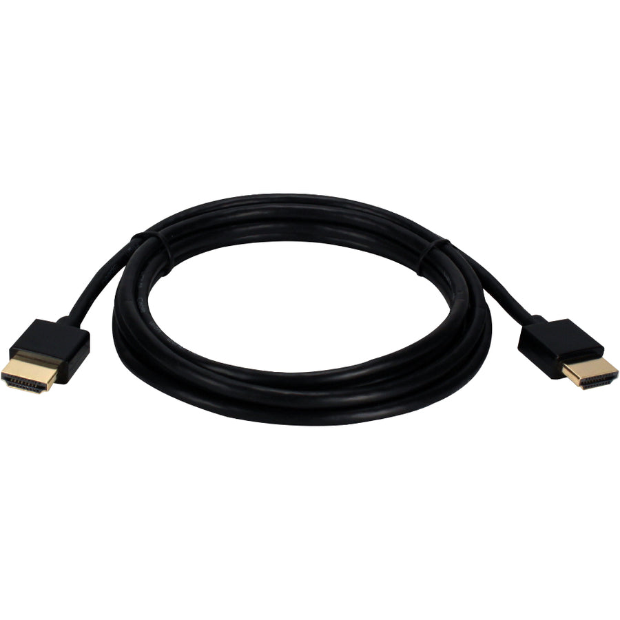 Qvs 10Ft High Speed Hdmi Ultrahd 4K With Ethernet Thin Flexible Cable