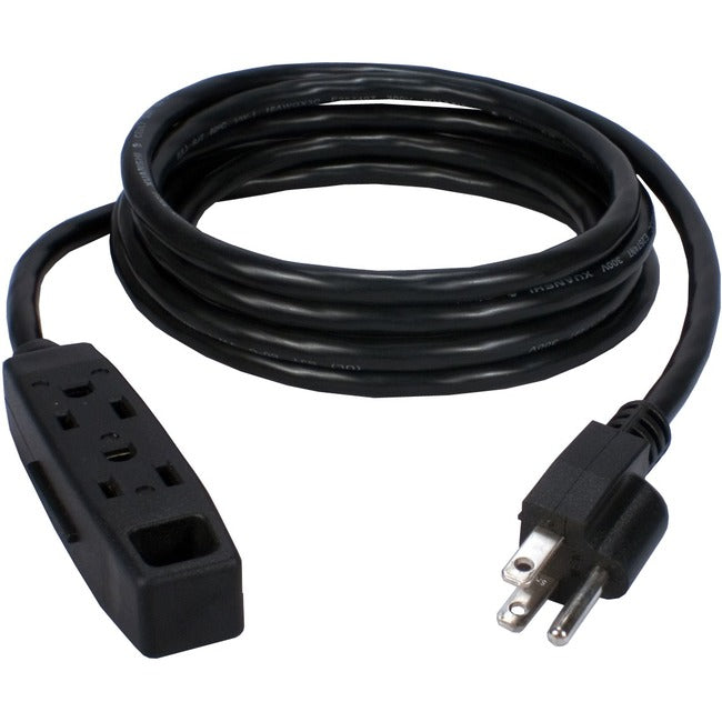 Qvs 3-Outlet 3-Prong 25Ft Power Extension Cord Pc3Px-25