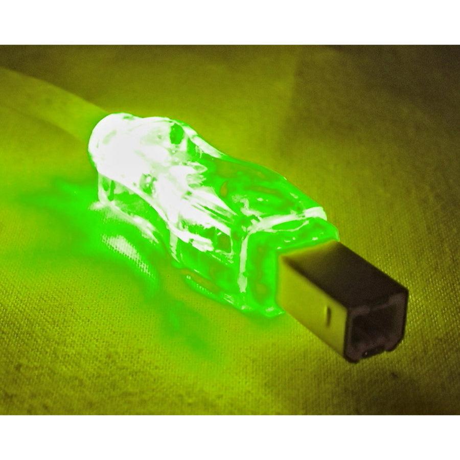 Qvs Usb 2.0 480Mbps Type A Male To B Male Translucent Cable CC2209C-10GNL