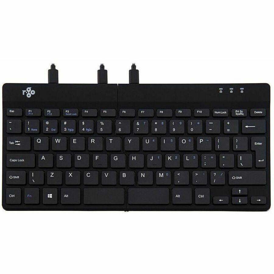 R-Go Tools Split Ergonomic,Wired Keyboard Qwerty Black