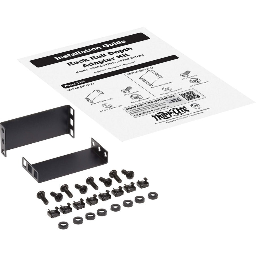 Rack Mounting Rail Deep Adapter,Kit 1U For Server Racks 4In