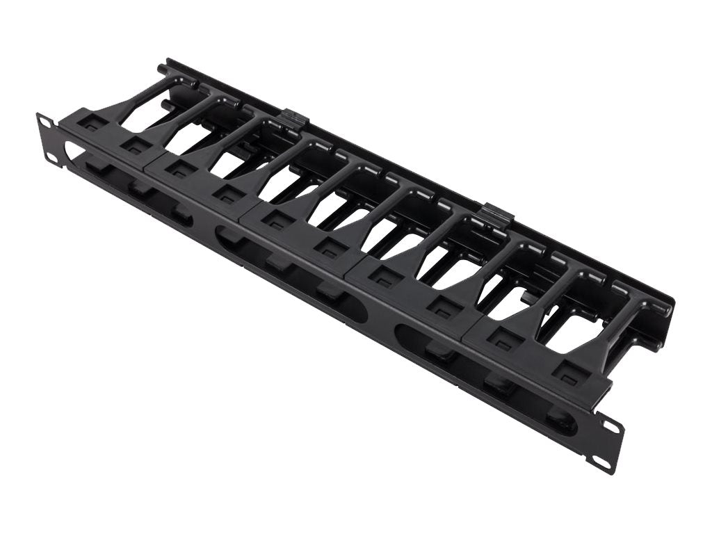 Inside Rack Cable Tray RackSolutions - Rack cable management tray with cover - black - 1U - 1