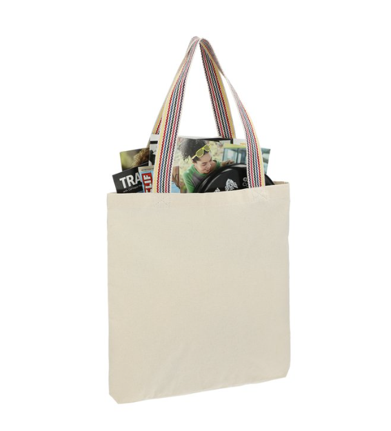 Rainbow Recycled Cotton Convention Tote – Eco-Friendly, Vibrant, and Perfect for Events or Everyday Use