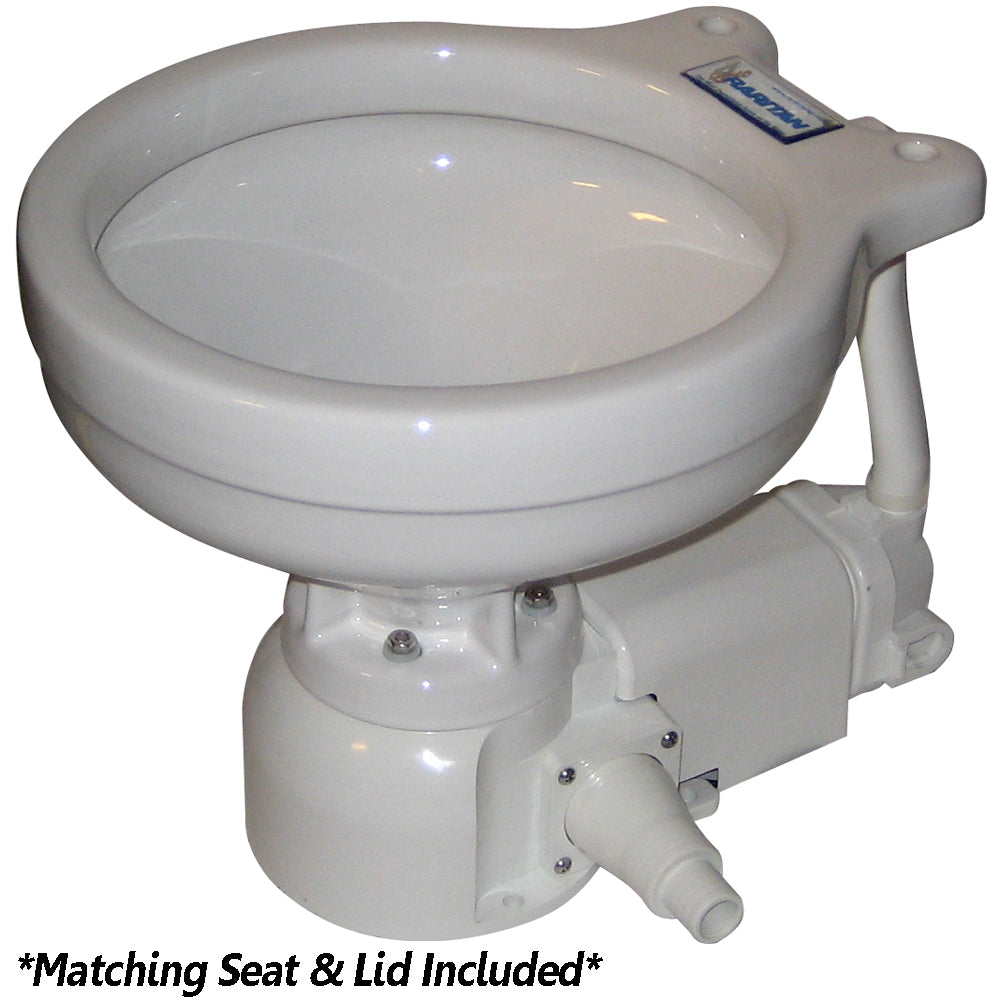 Raritan Sea Era Electric Toilet - Marine Size - Integral Pump - Straight &amp; 90&deg; Discharge - 12v