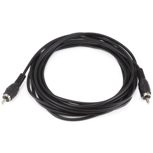 Rca Plug/Plug M/M Cable - Black 12Ft