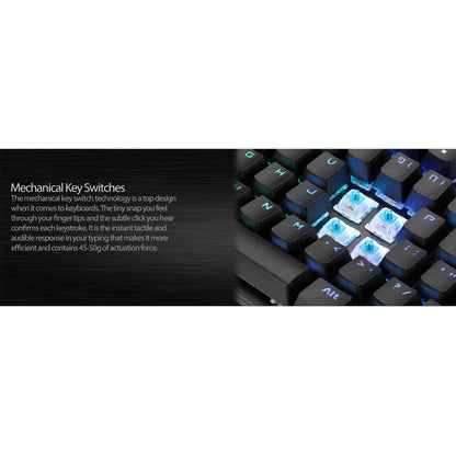 Rgb Programable Mech Gaming,Keyboard W/Detachable Mag Palmrest