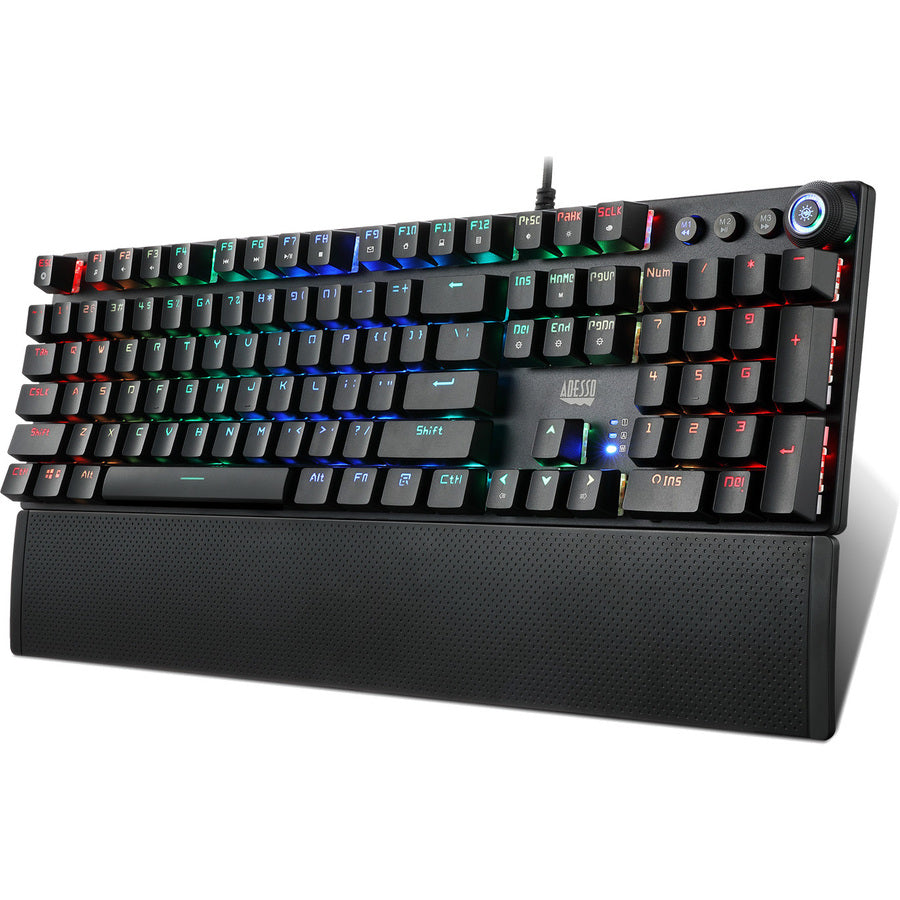 Rgb Programable Mech Gaming,Keyboard W/Detachable Mag Palmrest