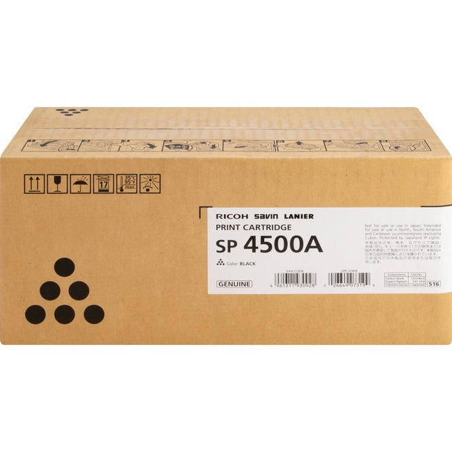 Ricoh Sp-4500 High Yield Black Toner Cartridge For Use In Sp4510Dn Sp4510Sf Esti