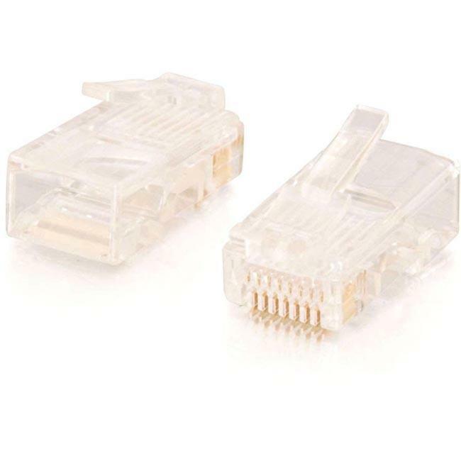Rj45 Cat5 8 X 8 Modular Plug For Solid Flat Cable