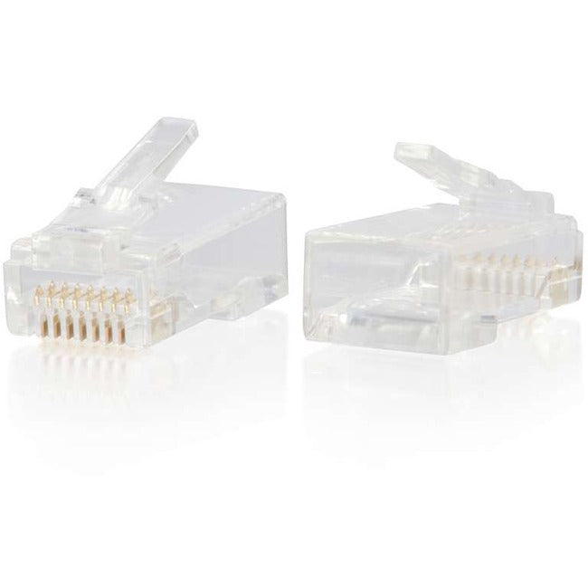 Rj45 Cat6 Modular Plug For Round Solid/Stranded Cable Multipack (100 Pack)
