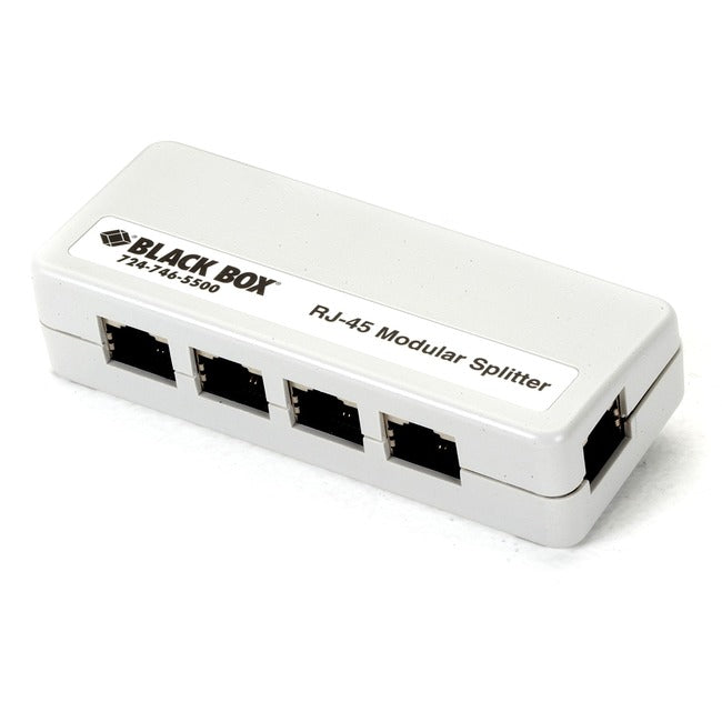 Rj45 Modular Splitter - Shielded, (1) Rj45 To (4) Rj45 B Pin, Gsa, Taa