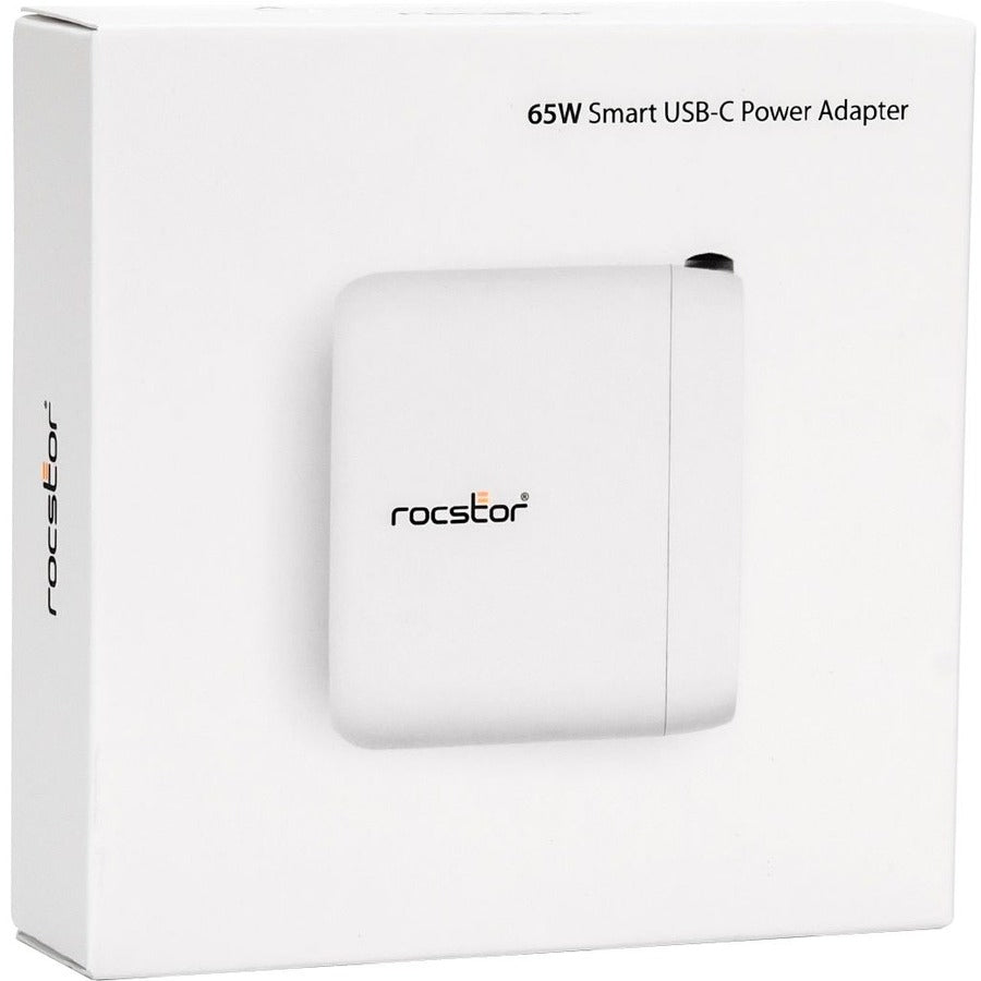 Rocstor 65W Smart Usb-C Power Ac Adapter Charger