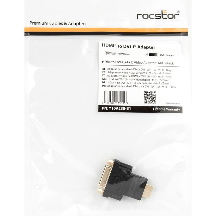 Rocstor Hdmi To Dvi-D Video Cable Adapter - M/F