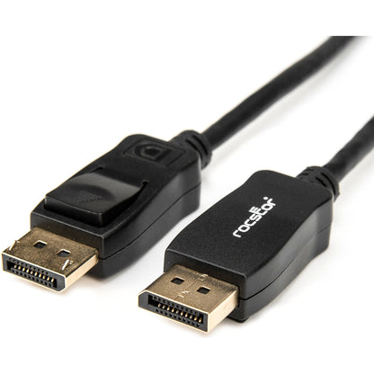 Rocstor Premium 10Ft / 3M Displayport 1.2 Cable M/M - Displayport 4K - Displayport Male Digital Audio/Video - 10Ft - Black- Dp To Dp Cable 4Kx2K