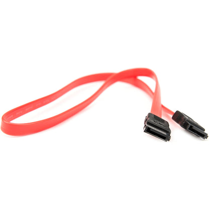 Rocstor Premium 18In Sata Serial Ata Cable - Sata - 18In - 1 X Female Sata - 1 X Female Sata - Red