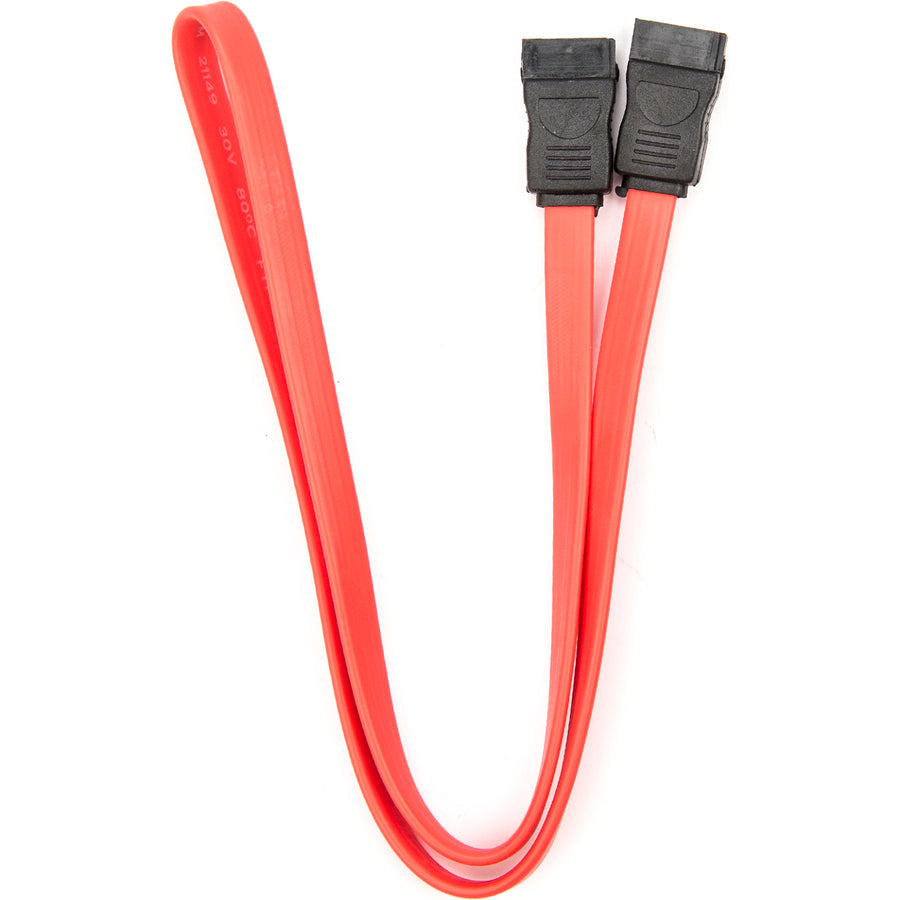 Rocstor Premium 18In Sata Serial Ata Cable - Sata - 18In - 1 X Female Sata - 1 X Female Sata - Red