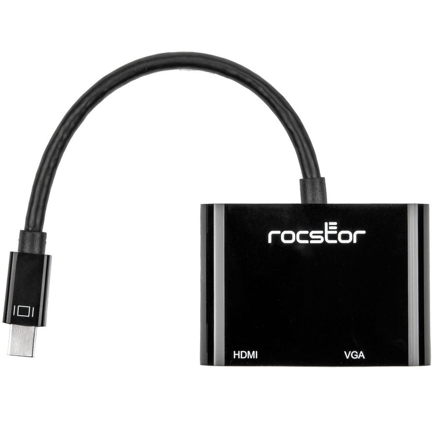 Rocstor Premium 2-In-1 Mini Displayport To Hdmi 4K 30Hz Or Vga Adapter Converter