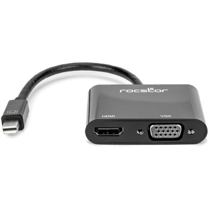 Rocstor Premium 2-In-1 Mini Displayport To Hdmi 4K 30Hz Or Vga Adapter Converter