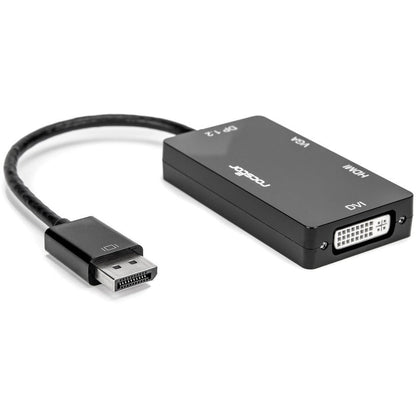 Rocstor Premium 3-In-1 Displayport To Hdmi (4K), Vga, Or Dvi Converter Adapter