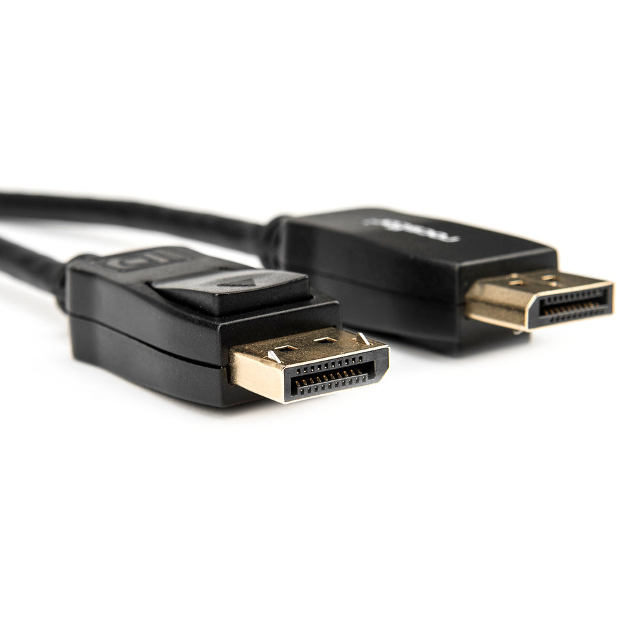 Rocstor Premium 3Ft / 1M Displayport 1.2 Cable M/M - Displayport 4K - Displayport Male Digital Audio/Video - 3Ft - Black- Dp To Dp Cable 4Kx2K