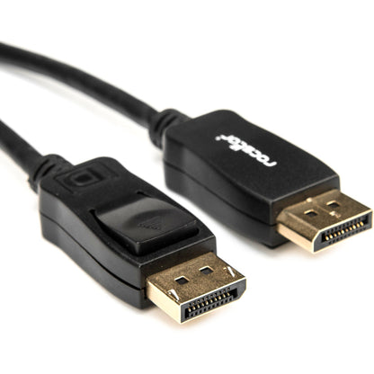 Rocstor Premium 3Ft / 1M Displayport 1.2 Cable M/M - Displayport 4K - Displayport Male Digital Audio/Video - 3Ft - Black- Dp To Dp Cable 4Kx2K