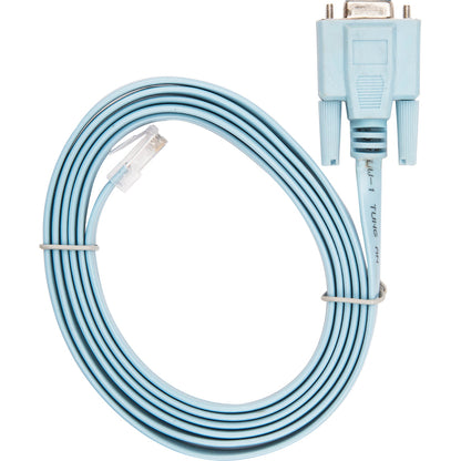 Rocstor Premium 6 Ft Cisco&Reg; Console Router Cable - Rj45 (M) - Db9 (F) - Rj-45 Male Network - Db-9 Female Serial - Blue - Blue Cisco Router Cable - M/F