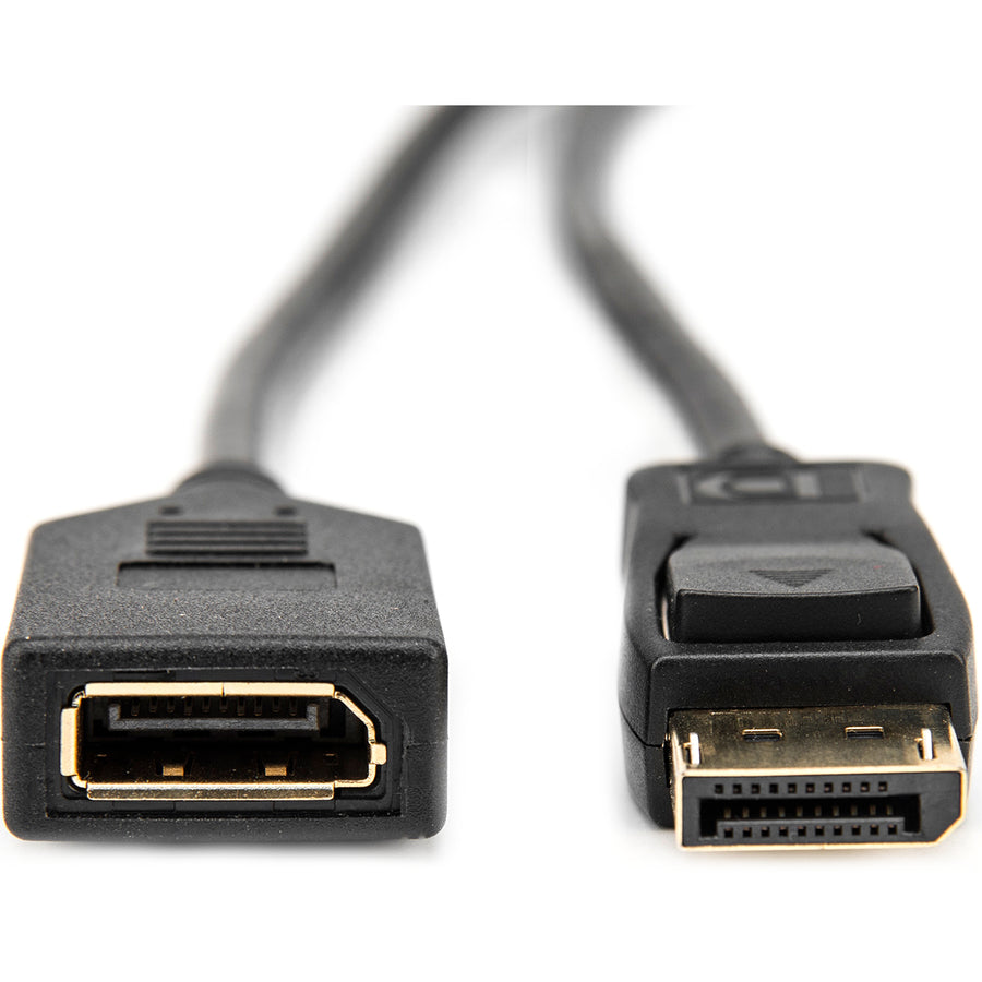 Rocstor Premium 6 Ft Displayport Video Extension Cable - M/F - Displayport Male Video - Displayport Female Video - Black - Display Port Video Extension Cable