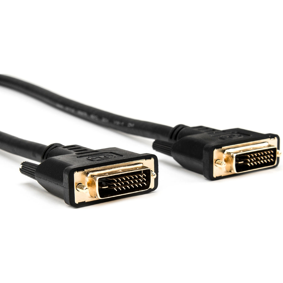 Rocstor Premium Dvi-D Dual Link Display Cable (M/M) Black - Dvi For Video Device, Monitor, Projector, Tv - 1.24 Gb/S - 10 Ft - 1 Pack - 1 X Dvi (Dual-Link) Male Digital Video - 1 X Dvi (Dual-Link) Male Digital Video - Nickel Plated Connector - Black