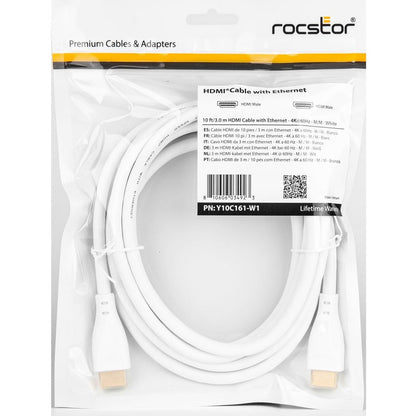 Rocstor Premium Hdmi Cable With Ethernet - 4K/60Hz Y10C161-W1