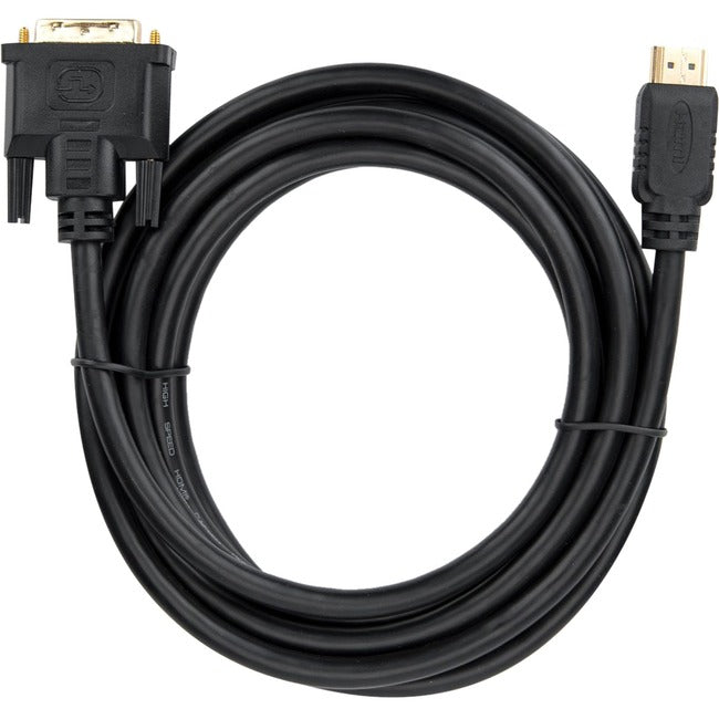 Rocstor Premium Hdmi To Dvi-D Cable - M/M - 10 Ft - 1 X Dvi-D Male - 1 X Male Hdmi - Gold-Plated Contacts - Black