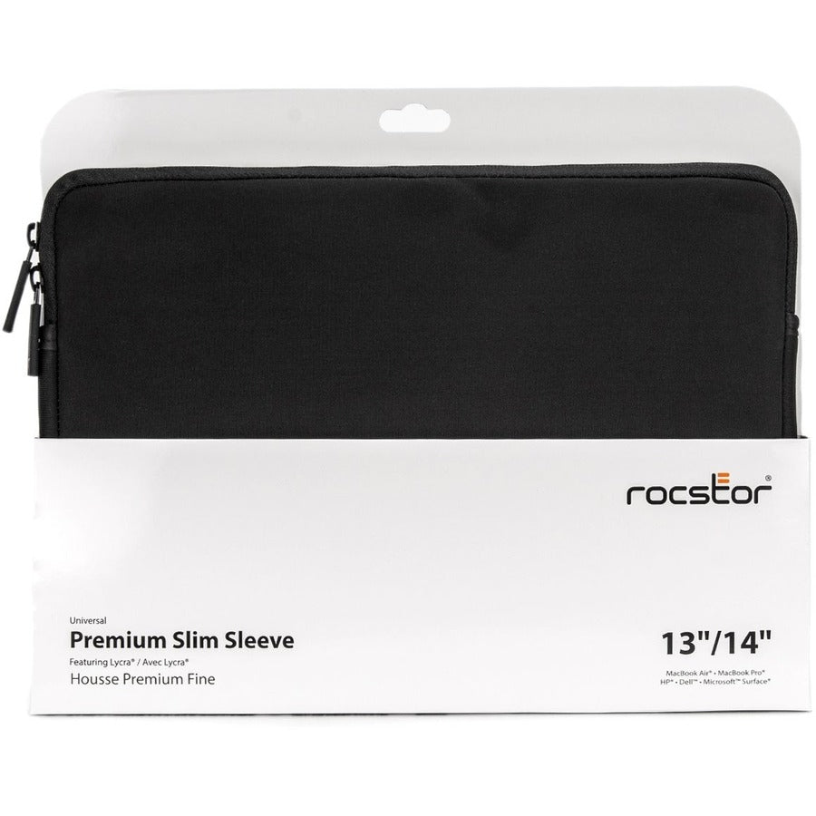 Rocstor Premium Universal Carrying Case (Sleeve) For 13" To 14" Apple Macbook Pro, Chromebook, Notebook - Black