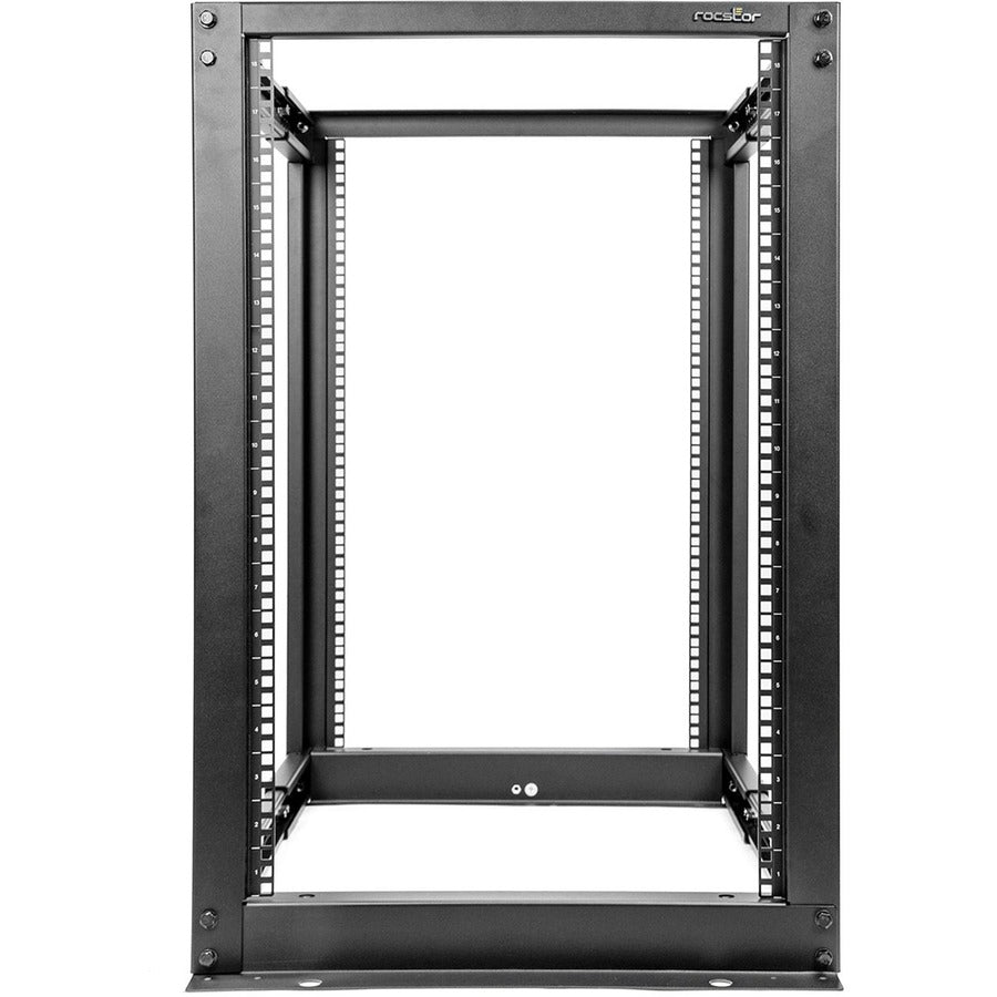 18u Rack Frame Rocstor SolidRack 18U Adjustable Depth Open Frame 4 Post Rack w ...