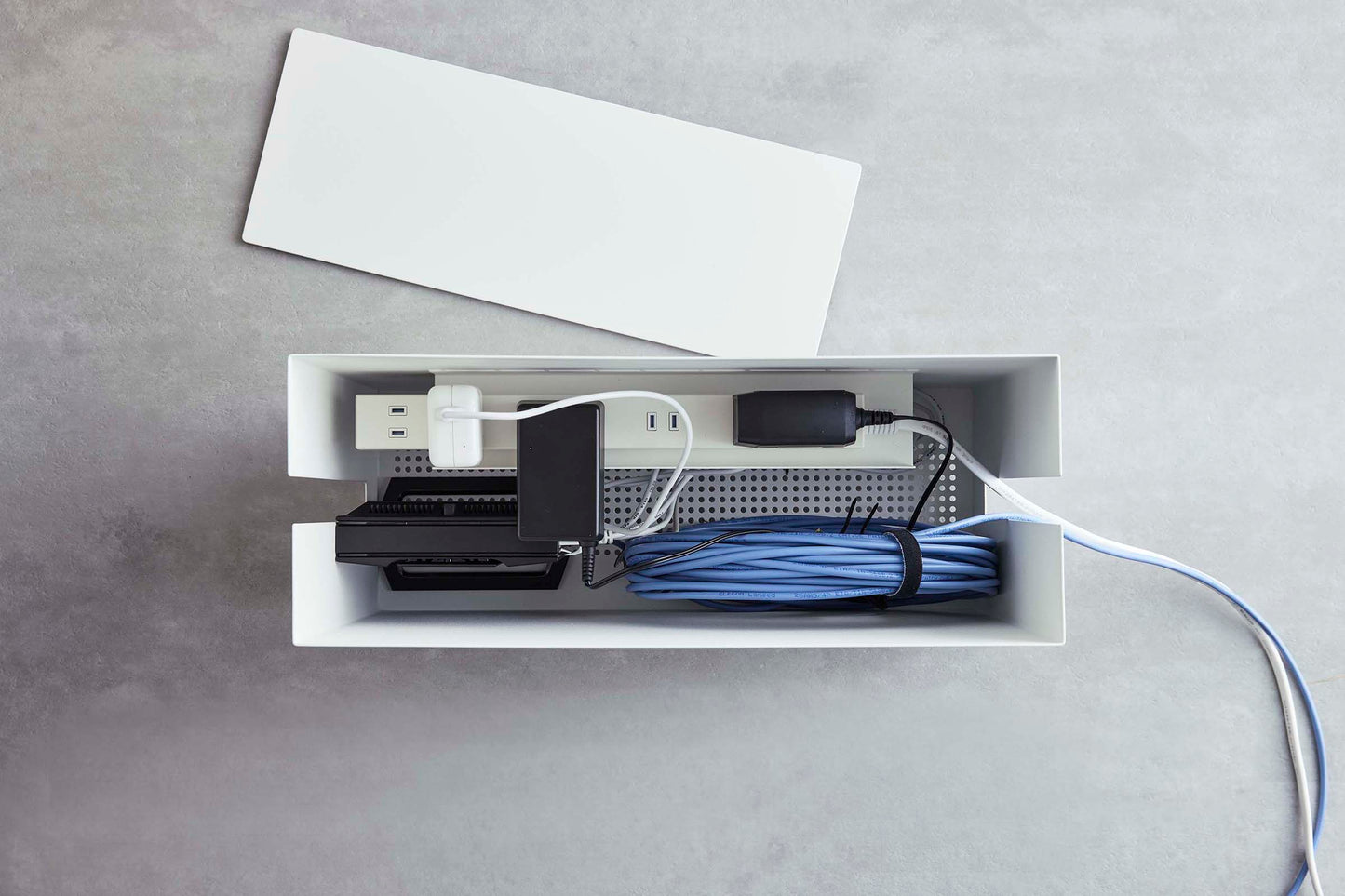 Rolling Cable Management Box - Steel