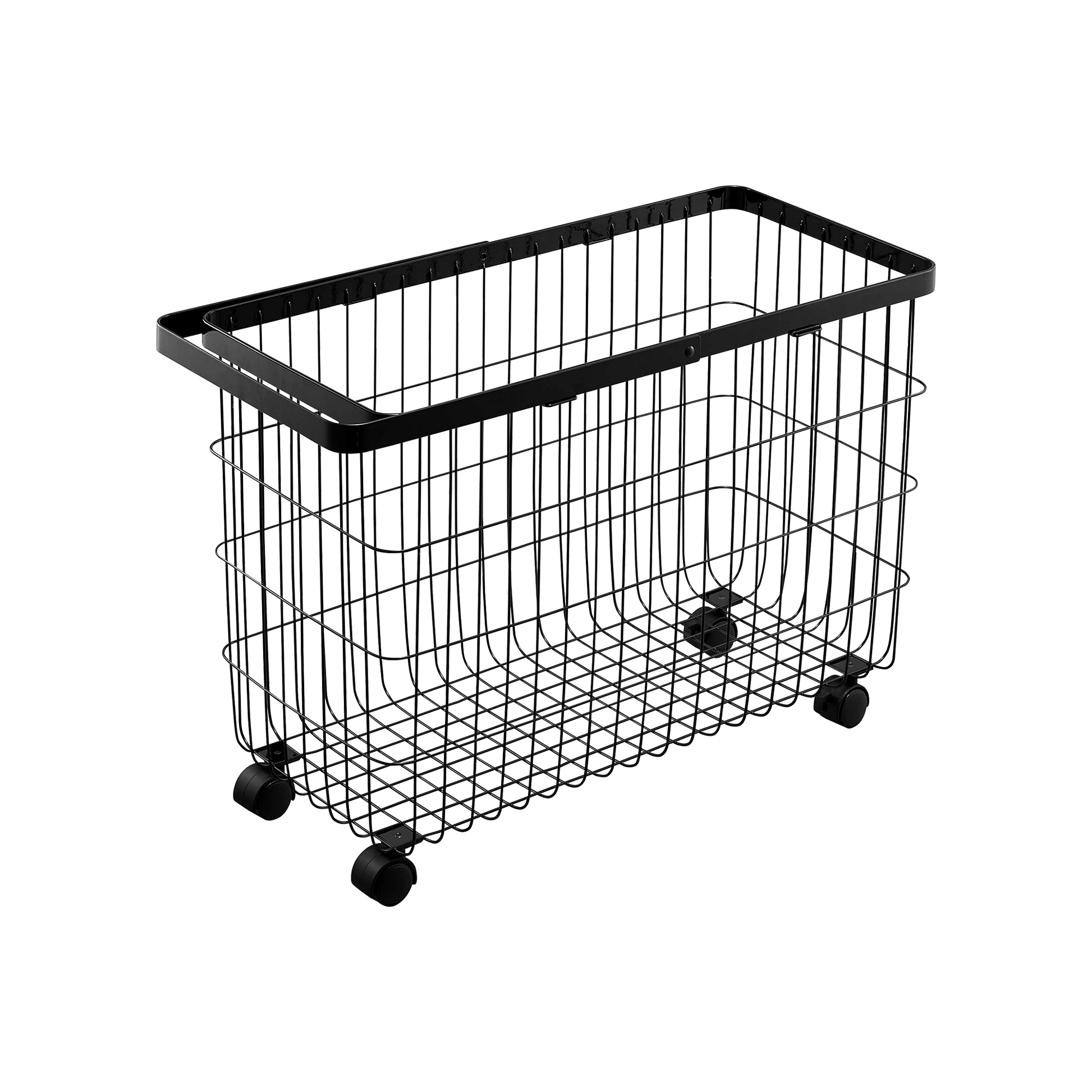 Rolling Wire Basket (14.8" H) - Steel